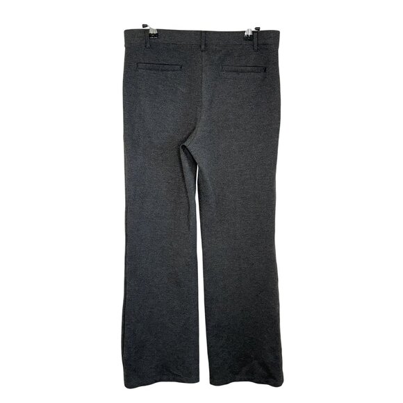 Quince Gray Heather Straight Leg Ponte Pants, M Petite - Picture 2 of 7